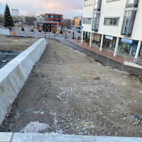 neue Bahnüberführung am Marktplatz