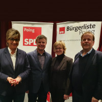 Von links: Simone Fleischmann, Reinhard Tonollo, Natascha Kohnen, Dr. Rainer Koch