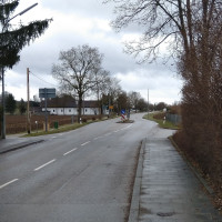 Ortsausgang von Poing nach Neufarn (wie er heute ist)