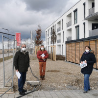v.l.n.r Co-Fraktionssprecher der SPD-Bürgerliste: Peter Maier, 2. Bgm. Reinhard Tonollo, Gemeinderätin Cornelia Gütlich