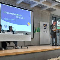 Bgm. Thomas Stark auf der Bürgerversammlung 2022