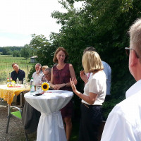 Bundesfamilienministerin Dr. Katarina Barley im Gespräch mit MdB Ewald Schurer und MdL Doris Rauscher