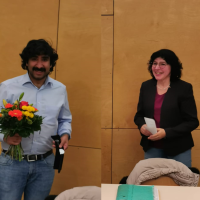 im Bild: links Omid Atai, rechts Christina Tarnikas