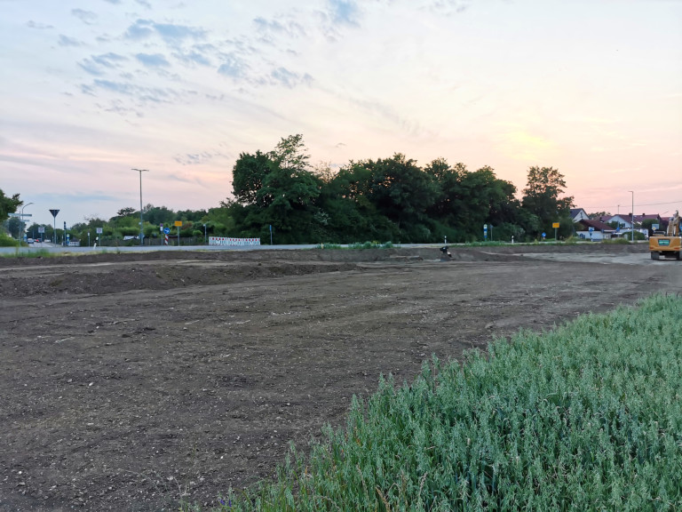 Kreisel an der Kreuzung Westring - Plieninger Straße